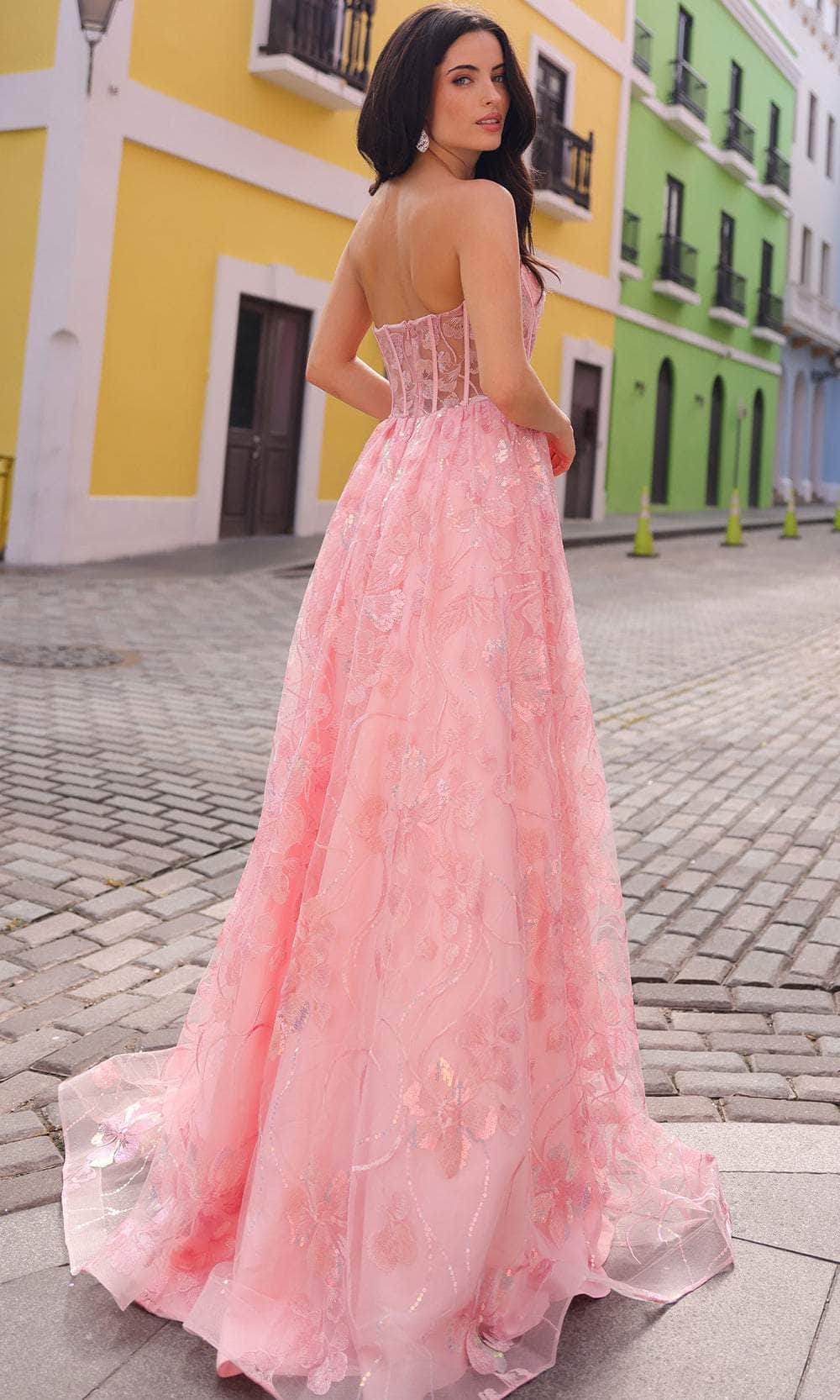 Nox Anabel T1332 - Sequin Embellished A-Line Gown Prom Gown 