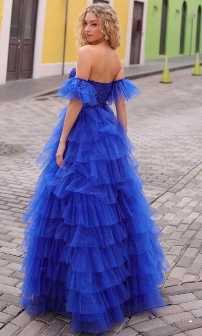 Nox Anabel T1338 - Strapless Ruffled Prom Dress Special Occasion Dresses 