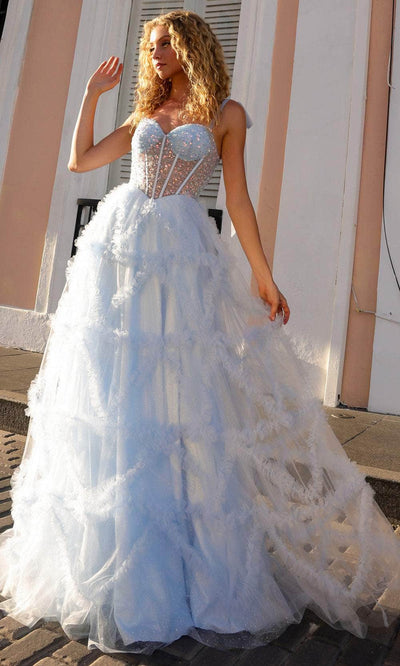 Nox Anabel T1340 - Tier Straps Ruffle Prom Dress Special Occasion Dresses 