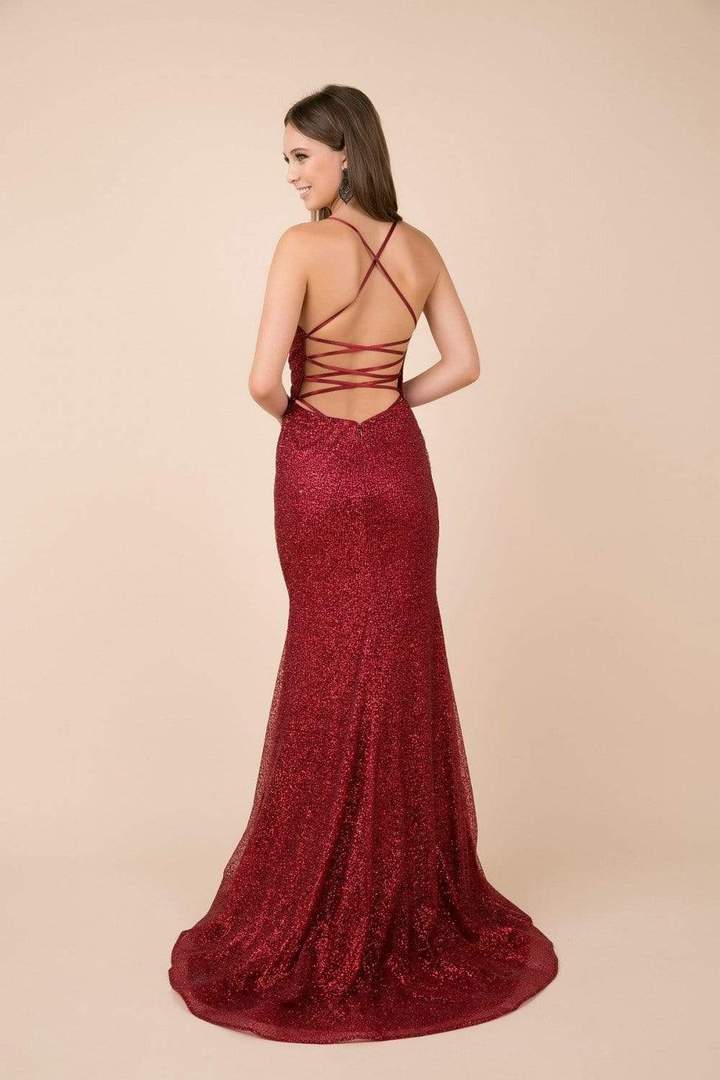 Nox Anabel - T290SC Strappy Plunging V-neck Gown