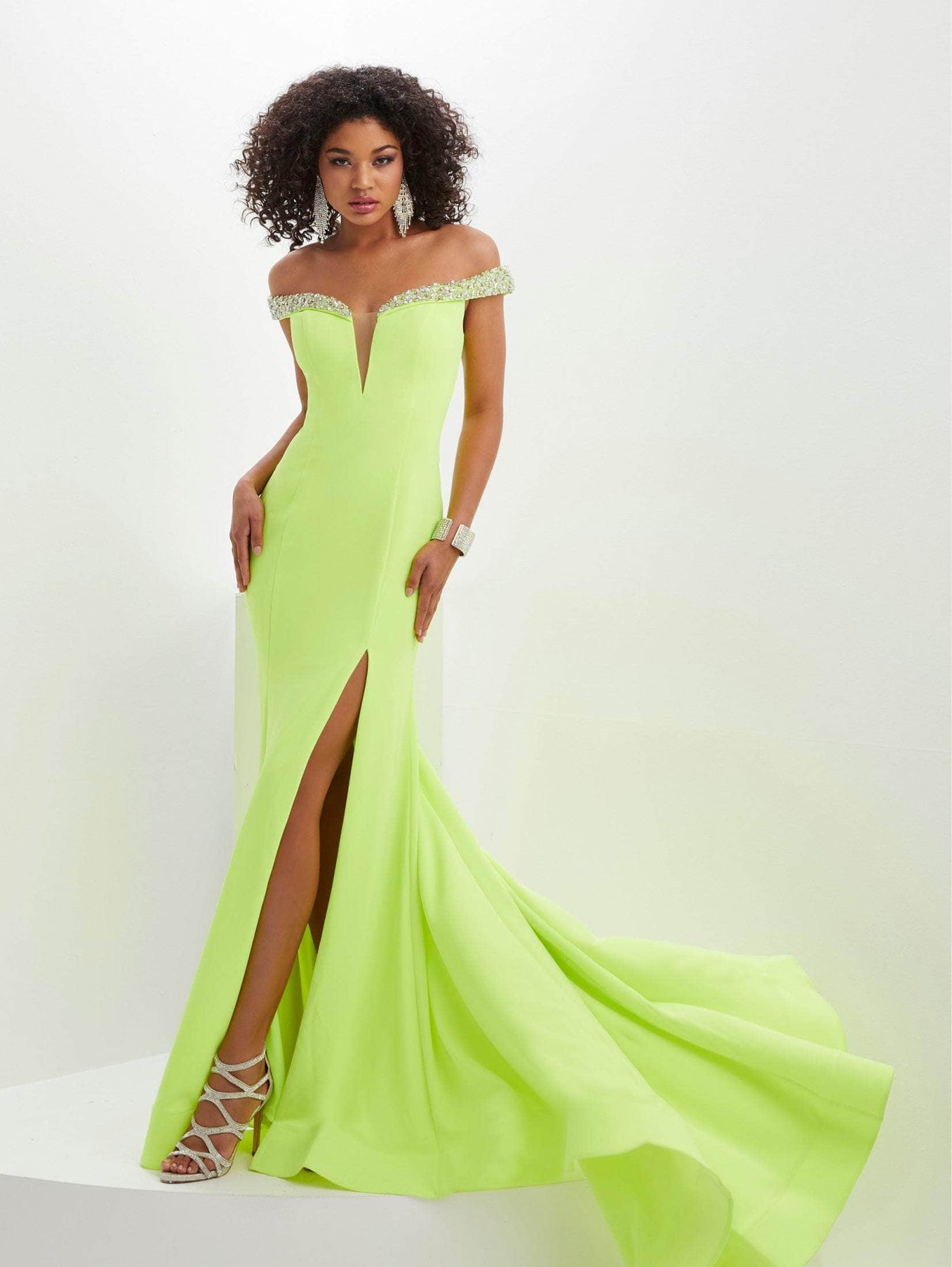 Panoply 14129 - Jeweled Neon Evening Gown Special Occasion Dress