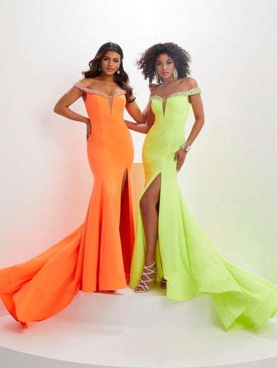 Panoply 14129 - Jeweled Neon Evening Gown Special Occasion Dress