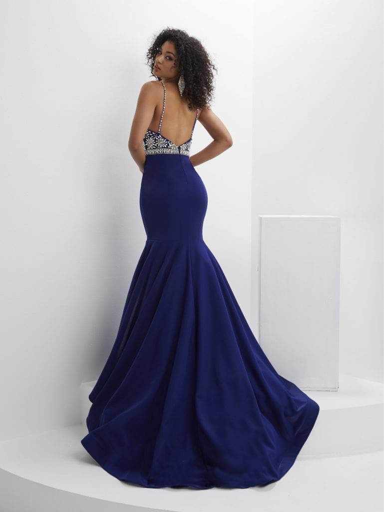 Panoply 14133 - Beaded Plunging Sweetheart Evening Gown Evening Dresses