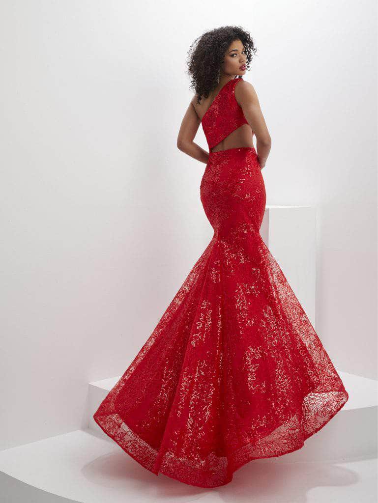 Panoply 14146 - Sequin Lace One Shoulder Evening Gown Special Occasion Dress