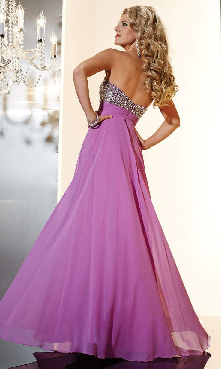 Panoply - 14643SC Strapless Chiffon Empire Gown
