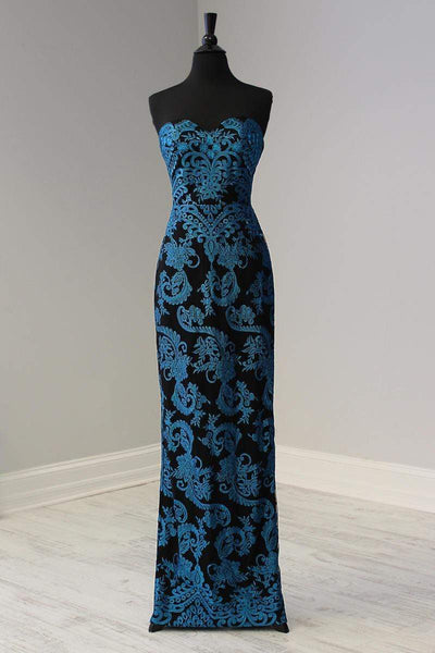 Panoply - 14937 Embroidered Strapless Dress with Overlay Special Occasion Dress