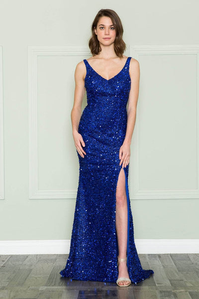 Poly USA 8872 - Sleeveless Trumpet Dress