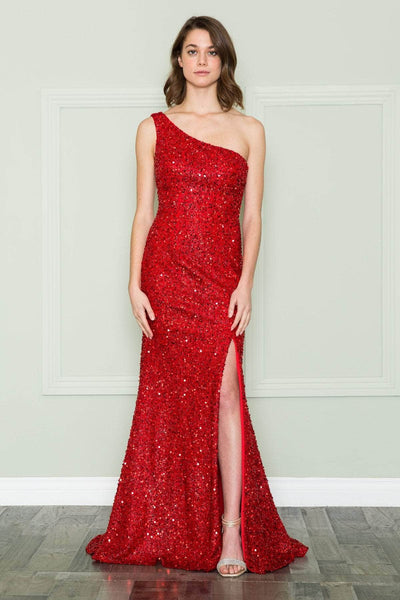 Poly USA 8874 - Sequin Trumpet Dress