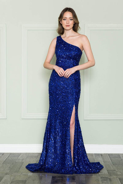 Poly USA 8874 - Sequin Trumpet Dress