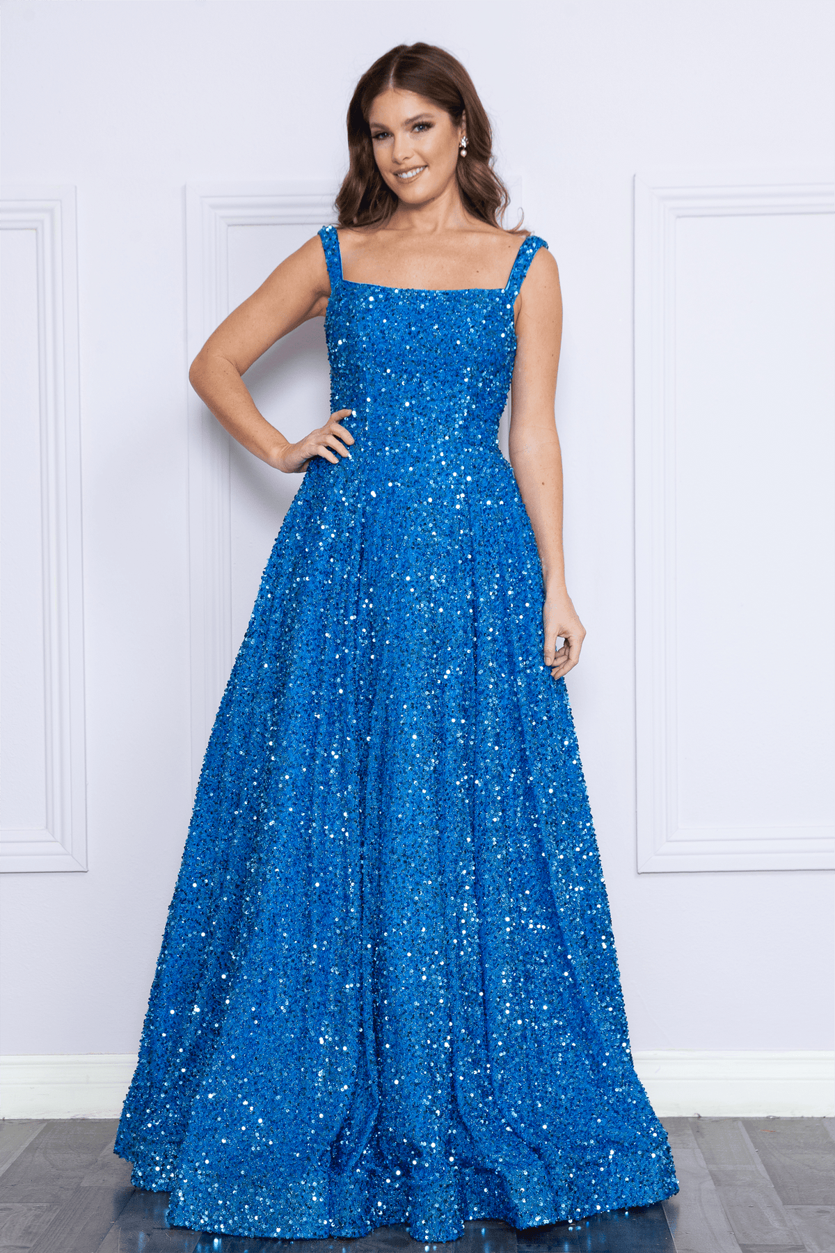 Poly USA 9106 Sleeveless Mid Open Back Dress ADASA