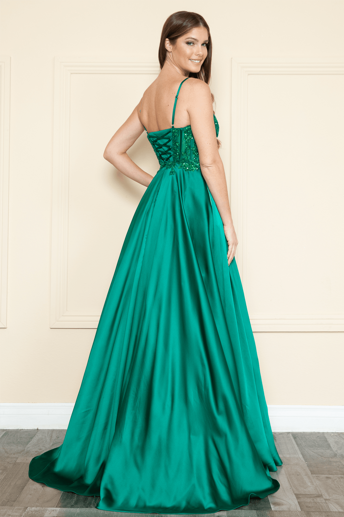 Poly USA 9126 - Embroidered Long Dress