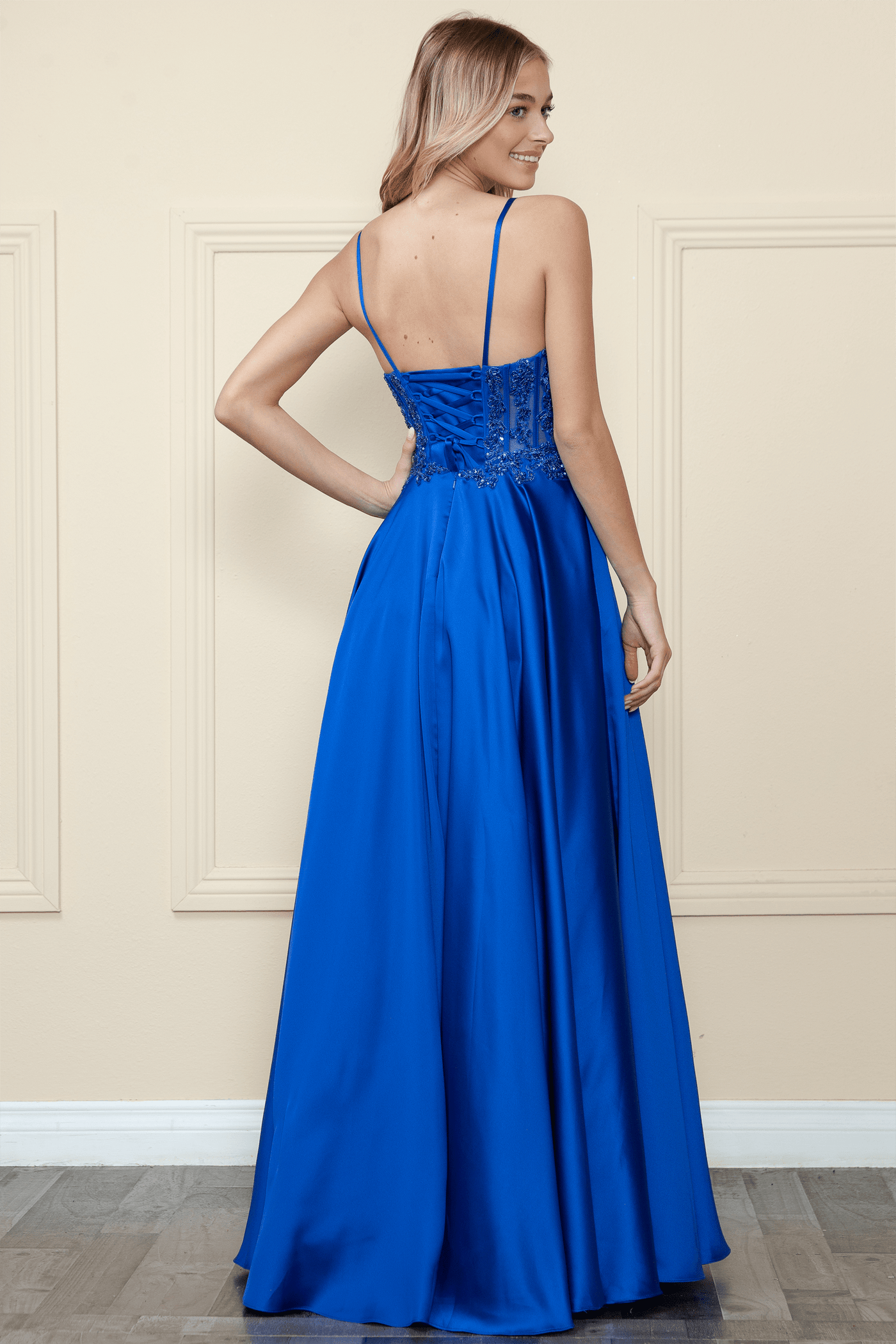 Poly USA 9126 - Embroidered Long Dress