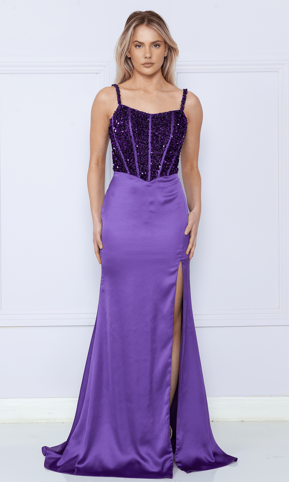 Poly USA 9176 - Spaghetti Corset Bodice Dress