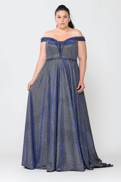 Poly USA W1096 - Off Shoulder Prom Dress