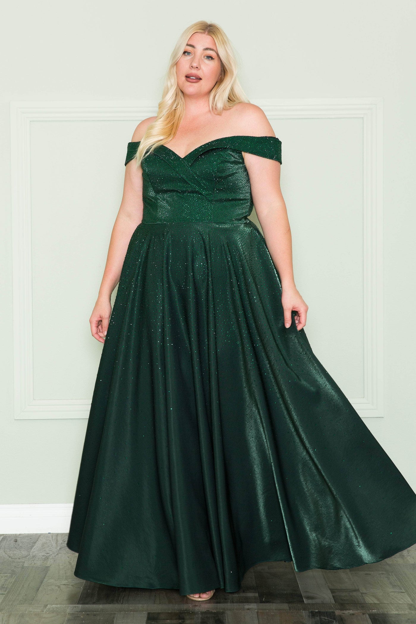 Poly USA W1112 - Off Shoulder Prom Dress