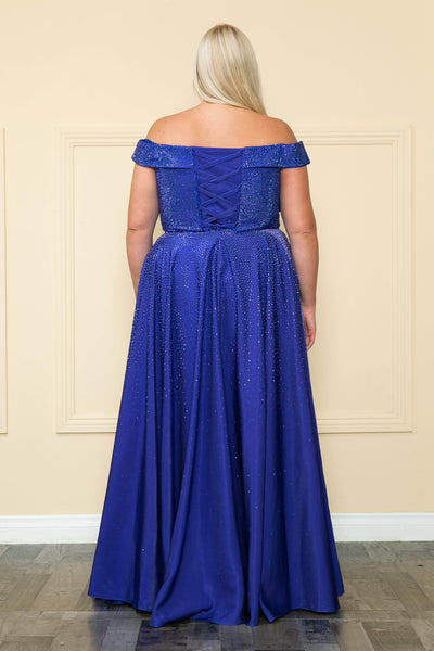 Poly USA W1112 - Off Shoulder Prom Dress