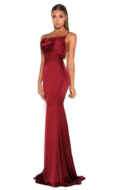 Portia and Scarlett - Dana Gown Cowl Neck Satin Gown Special Occasion Dress