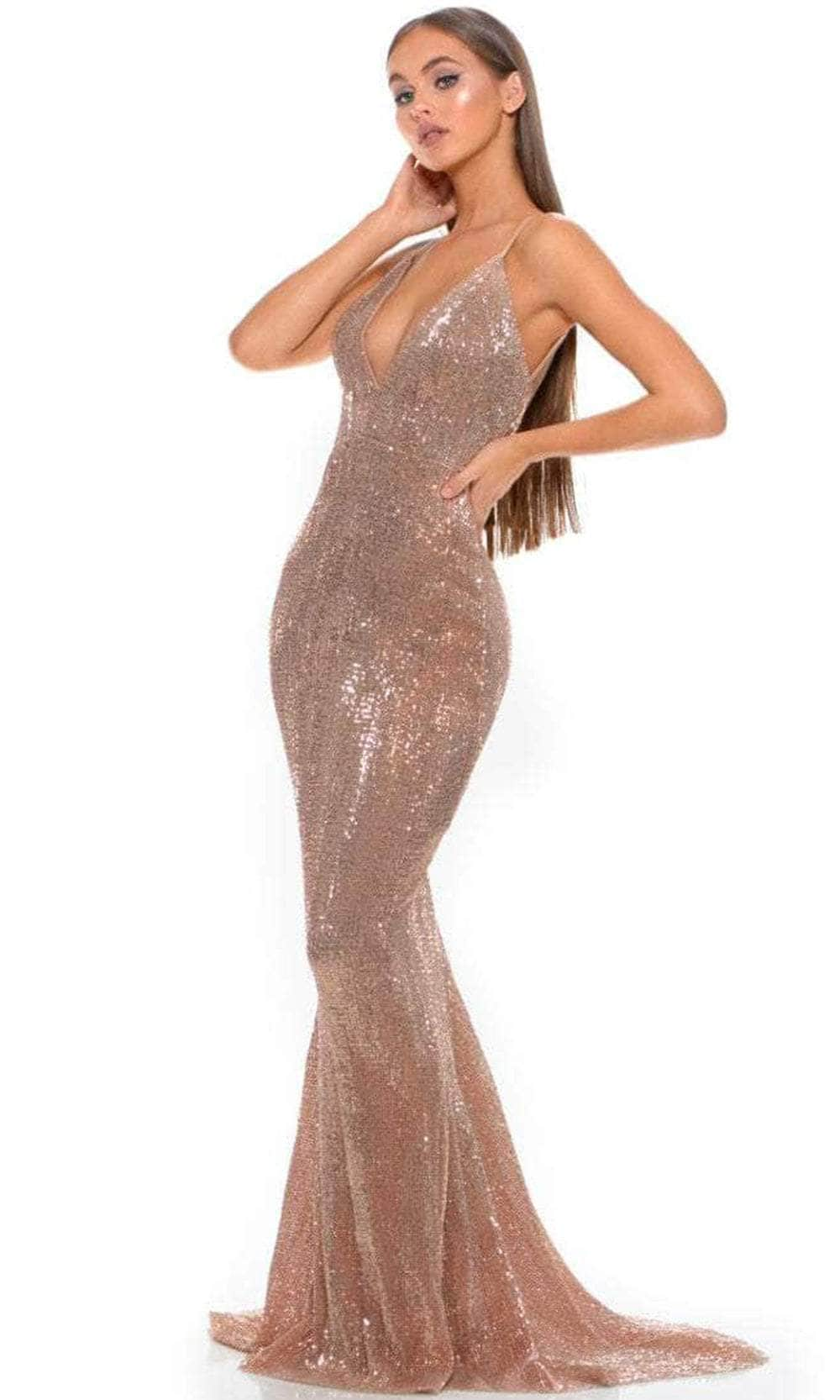 Portia and Scarlett GLISTEN - Allover Sequin Sleeveless Prom Dress Special Occasion Dresses