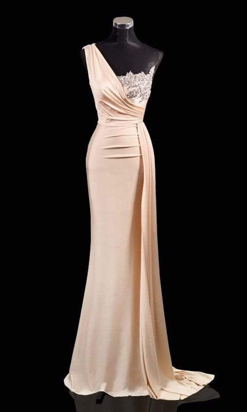 Portia and Scarlett - PS21219 Embellished One Shoulder Trumpet Dress Bridesmaid Dresses