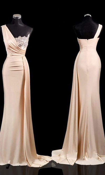 Portia and Scarlett - PS21219 Embellished One Shoulder Trumpet Dress Bridesmaid Dresses