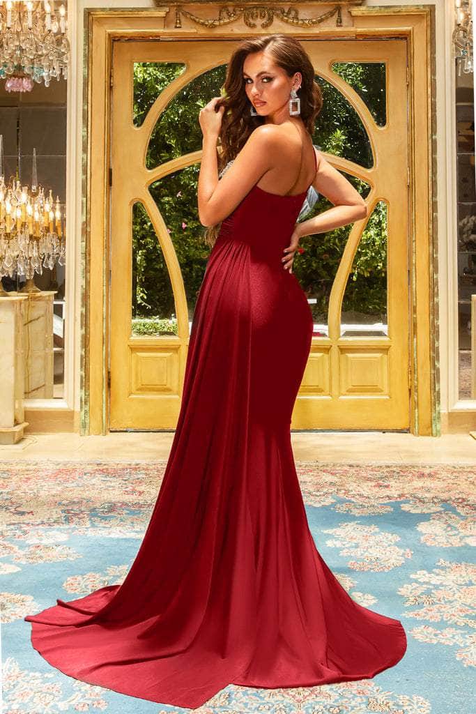 Portia and Scarlett - PS21219 Embellished One Shoulder Trumpet Dress Bridesmaid Dresses