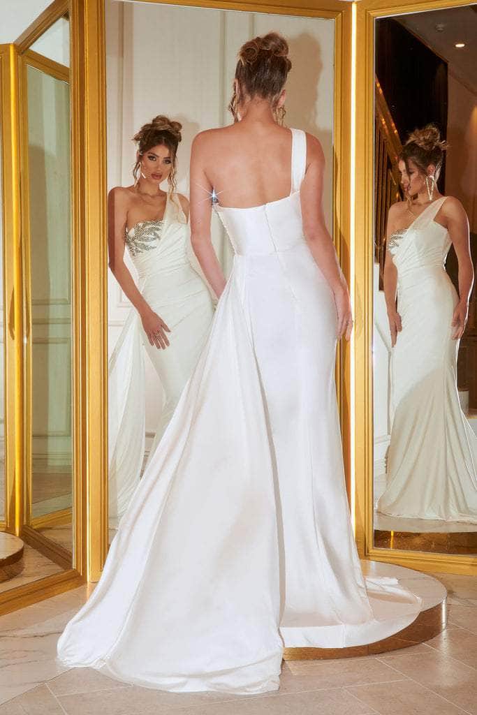 Portia and Scarlett - PS21219 Embellished One Shoulder Trumpet Dress Bridesmaid Dresses