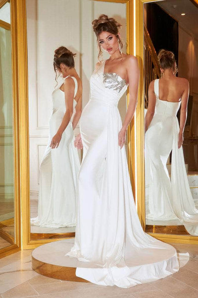 Portia and Scarlett - PS21219 Embellished One Shoulder Trumpet Dress Bridesmaid Dresses