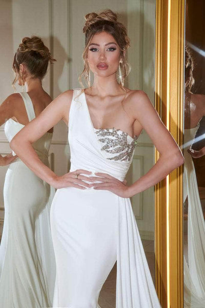 Portia and Scarlett - PS21219 Embellished One Shoulder Trumpet Dress Bridesmaid Dresses