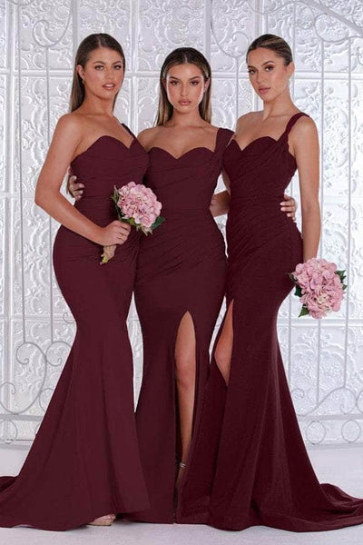 Portia and Scarlett PS21258 - Draped One Shoulder Evening Gown Evening Dresses 0 / Mauve