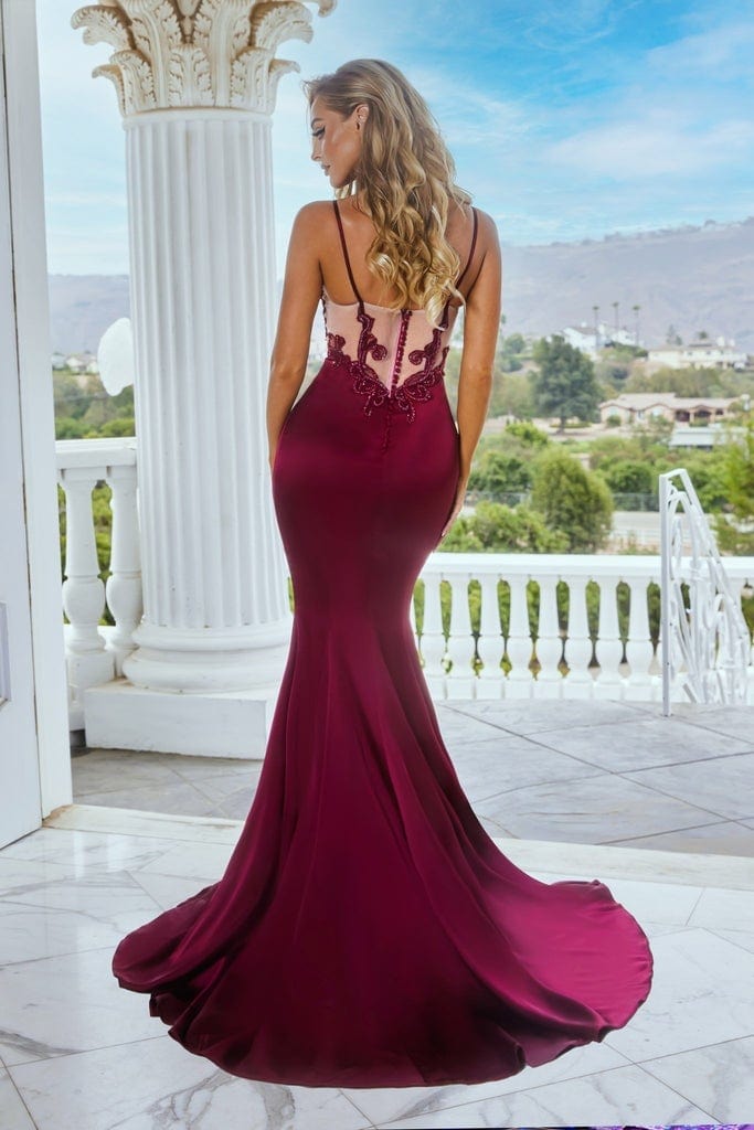 Portia and Scarlett - PS22162 Illusion Corset Bodice Mermaid Gown Prom Dresses