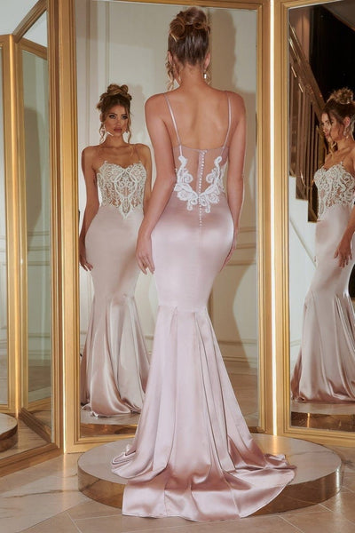 Portia and Scarlett - PS22162 Illusion Corset Bodice Mermaid Gown Prom Dresses
