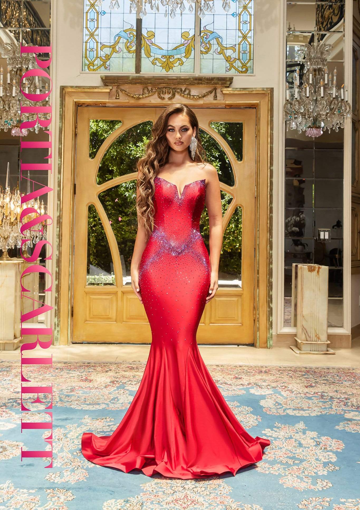 Portia and Scarlett - PS22242 Stellar Beaded Strapless Mermaid Gown Special Occasion Dress