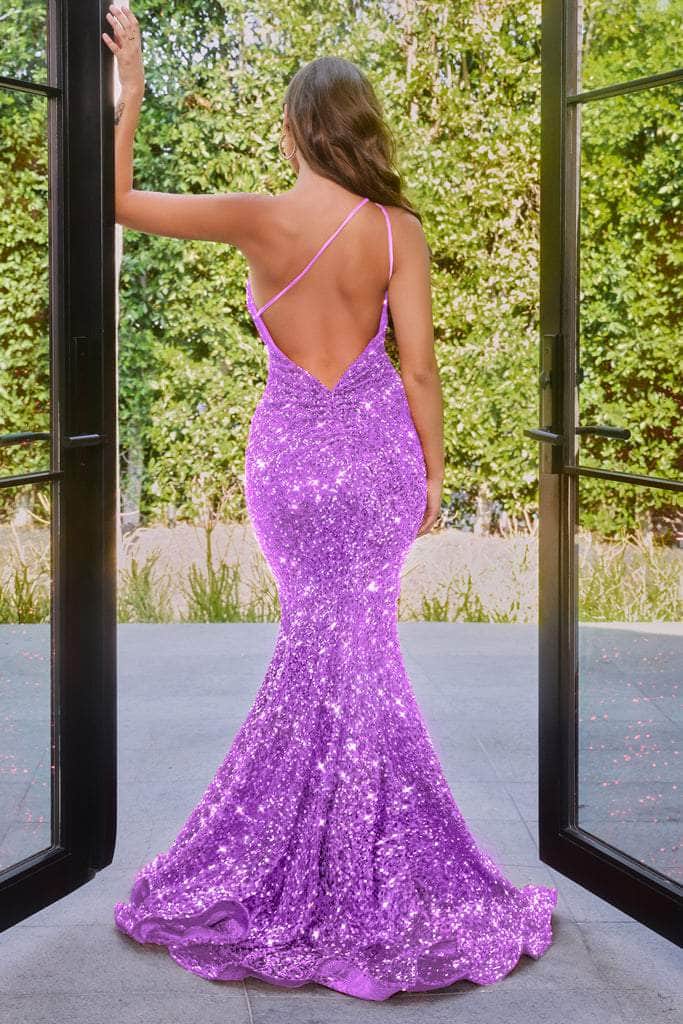 Portia and Scarlett - PS22350 One-Shoulder Sequin Mermaid Gown Prom Dresses