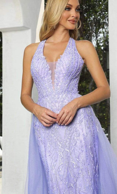 Portia and Scarlett - Ps22926 Halter V Neck Beaded Prom Gown Special Occasion Dress
