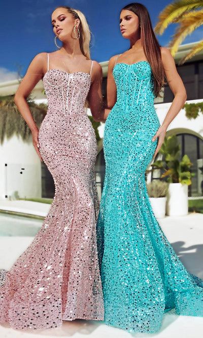 Mesmerizing Shimmer: Portia and Scarlett's Sequin and Beadwork Cocktail Dress