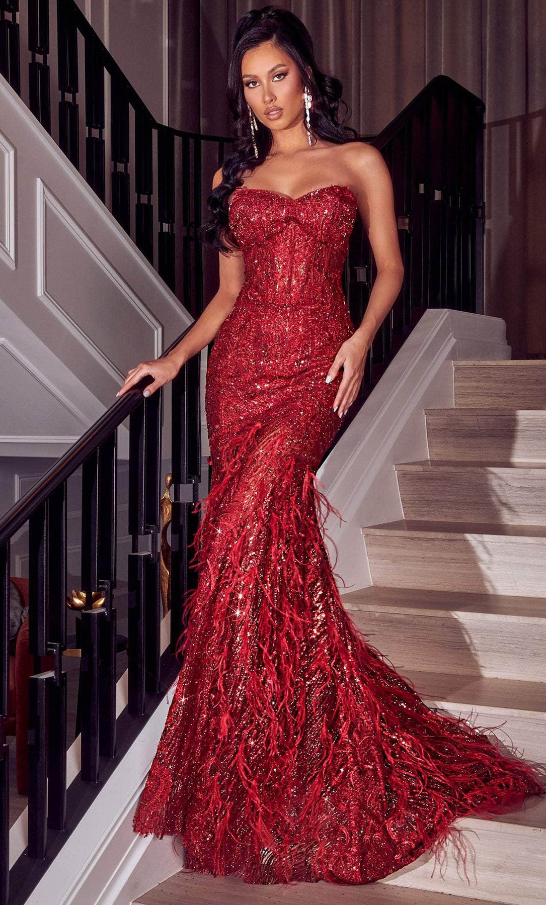red portia and scarlett dress Portia and Scarlett PS26410C