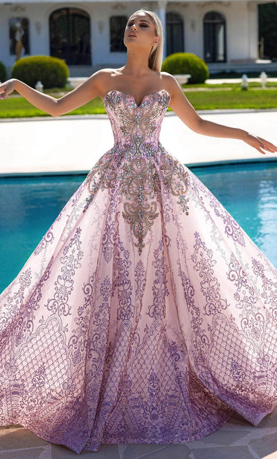Portia and Scarlett PS23944 - Detailed A-line Gown