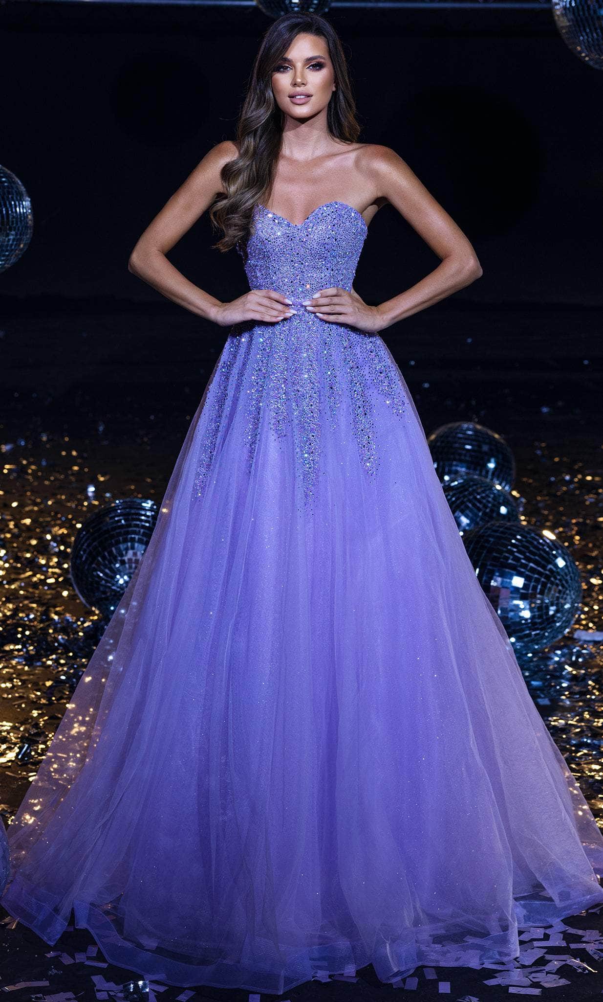 Portia and Scarlett PS23958 - Glittered Gown