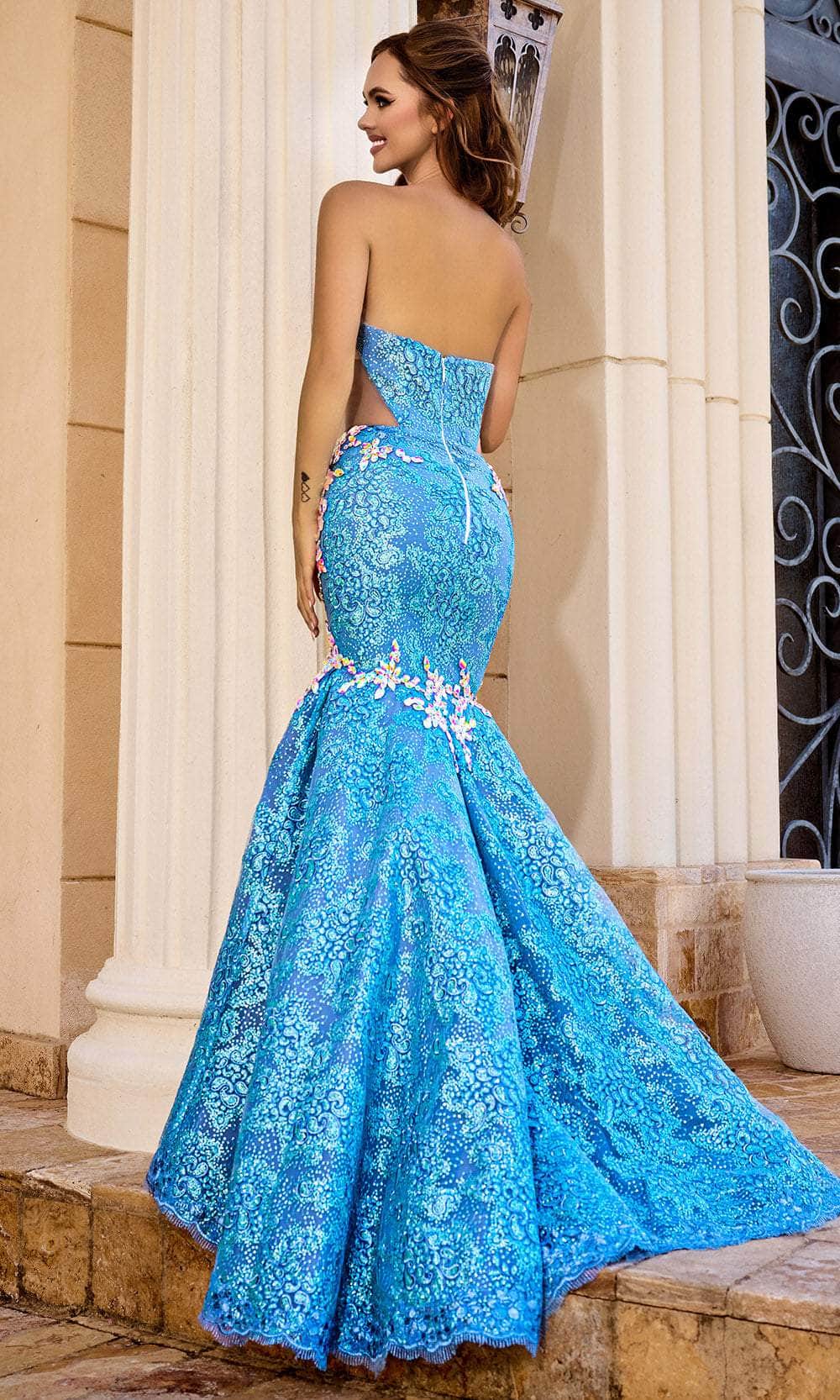 Portia and Scarlett PS24089 - Beaded Embroidered Prom Gown Special Occasion Dress 