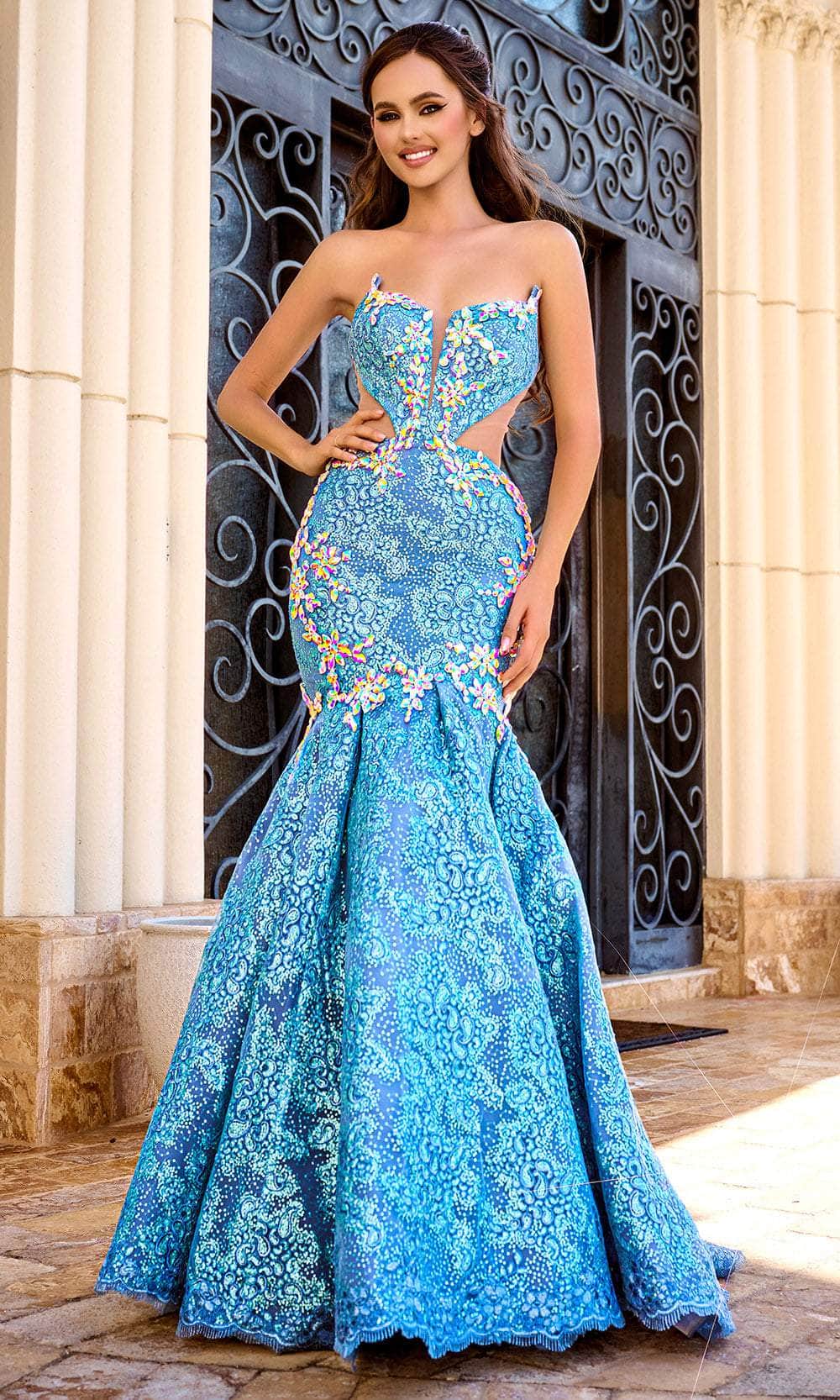 Portia and Scarlett PS24089 - Beaded Embroidered Prom Gown Special Occasion Dress 