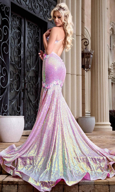 Portia and Scarlett PS24250 - Crisscross Back Embellished Prom Gown Special Occasion Dress 