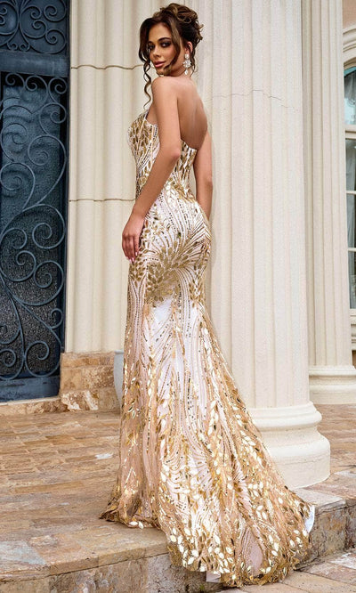 Portia and Scarlett PS24316 - Beaded V-Neck Prom Gown Special Occasion Dress 
