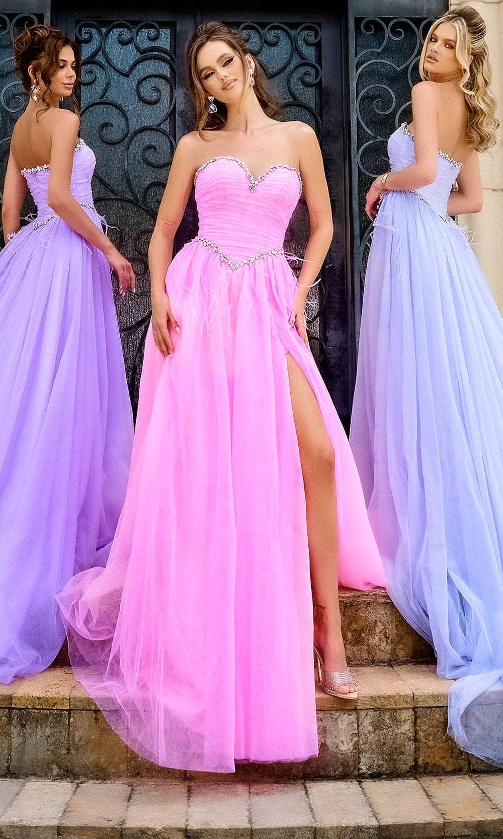Portia and Scarlett PS24632 - Ruched Sweetheart Prom Gown Special Occasion Dress 