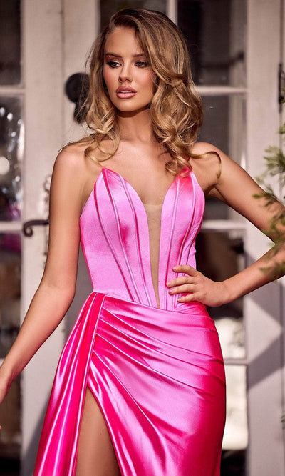Portia and Scarlett PS24682 - Strapless Plunging Prom Dress Special Occasion Dress 