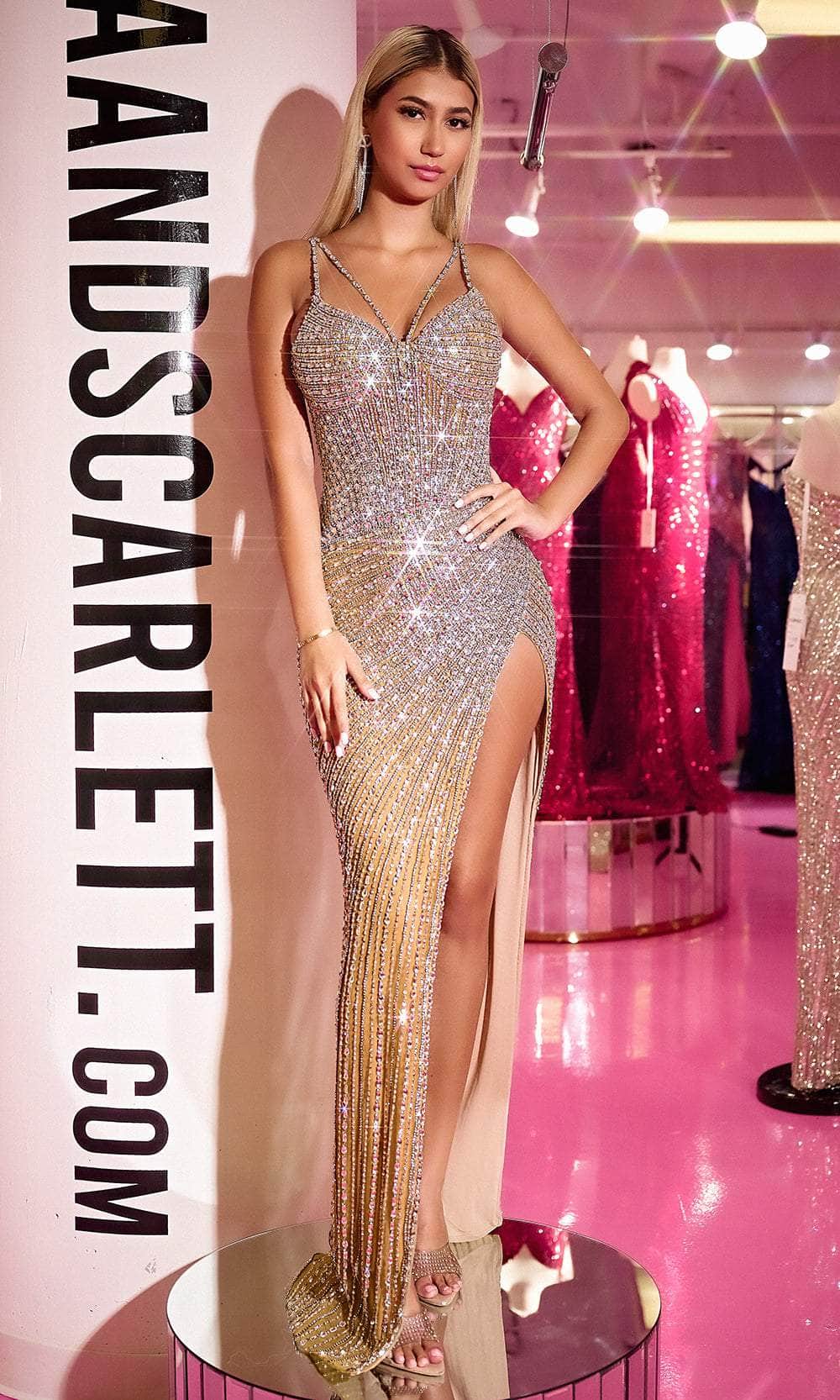 Portia and Scarlett PS24852C - Sleeveless Sequin Dress Special Occasion Dress 