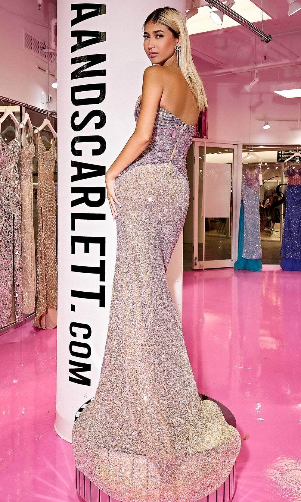Portia and Scarlett PS24854C - Plunging Neck Strapless Gown Special Occasion Dress 