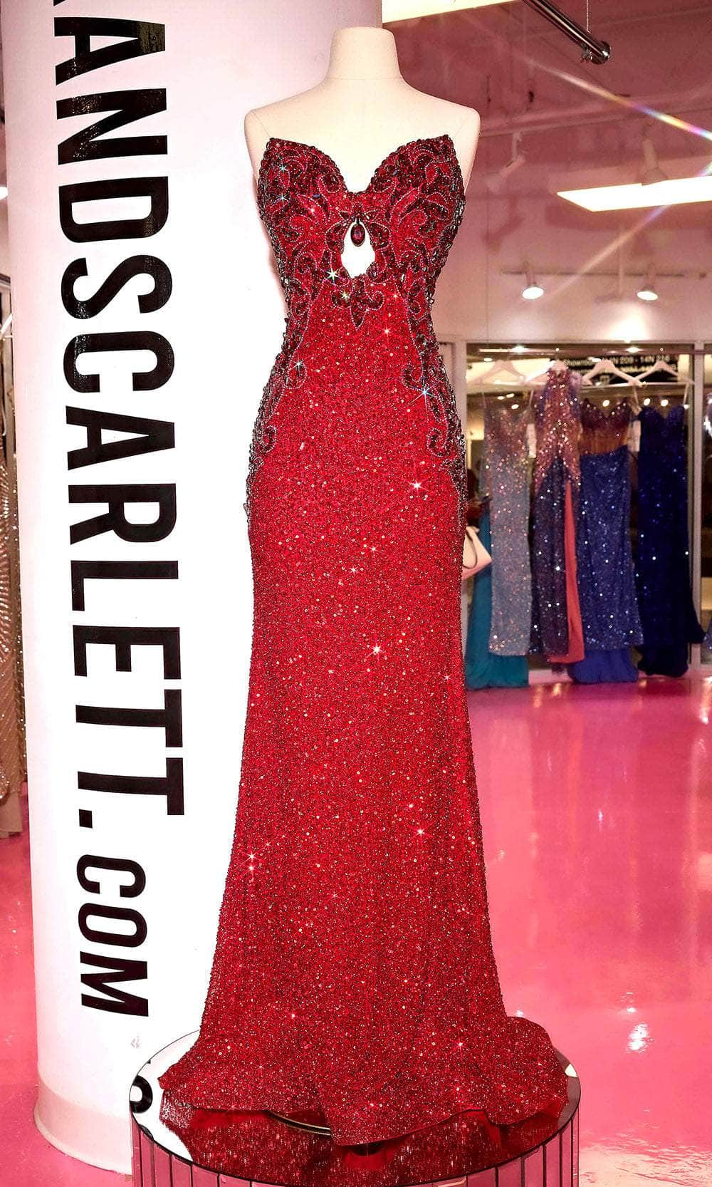 Portia and Scarlett PS24878C - Embellished Sweetheart Dress Special Occasion Dress 