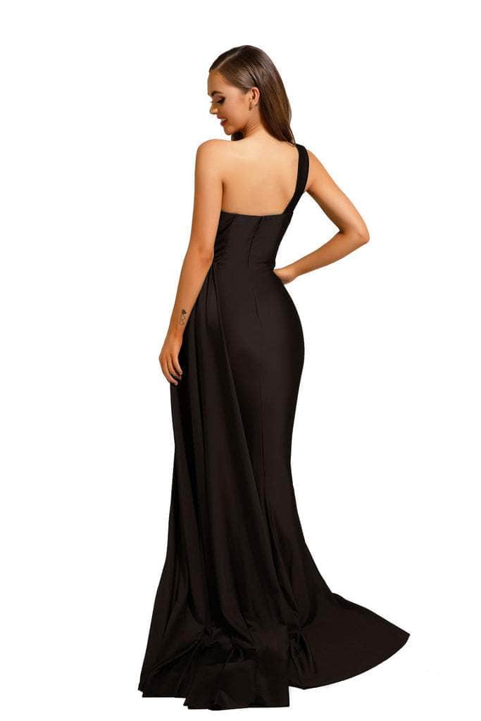 Portia and Scarlett - PS6321 One Shoulder Ruched Long Dress Evening Dresses