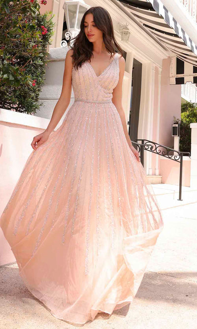 Primavera Couture 12116 - Beaded A-Line Prom Gown Special Occasion Dress
