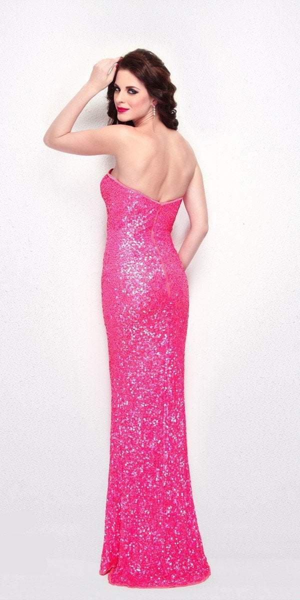Primavera Couture - 1253 Strapless Sequined Sweetheart Sheath Dress Special Occasion Dress